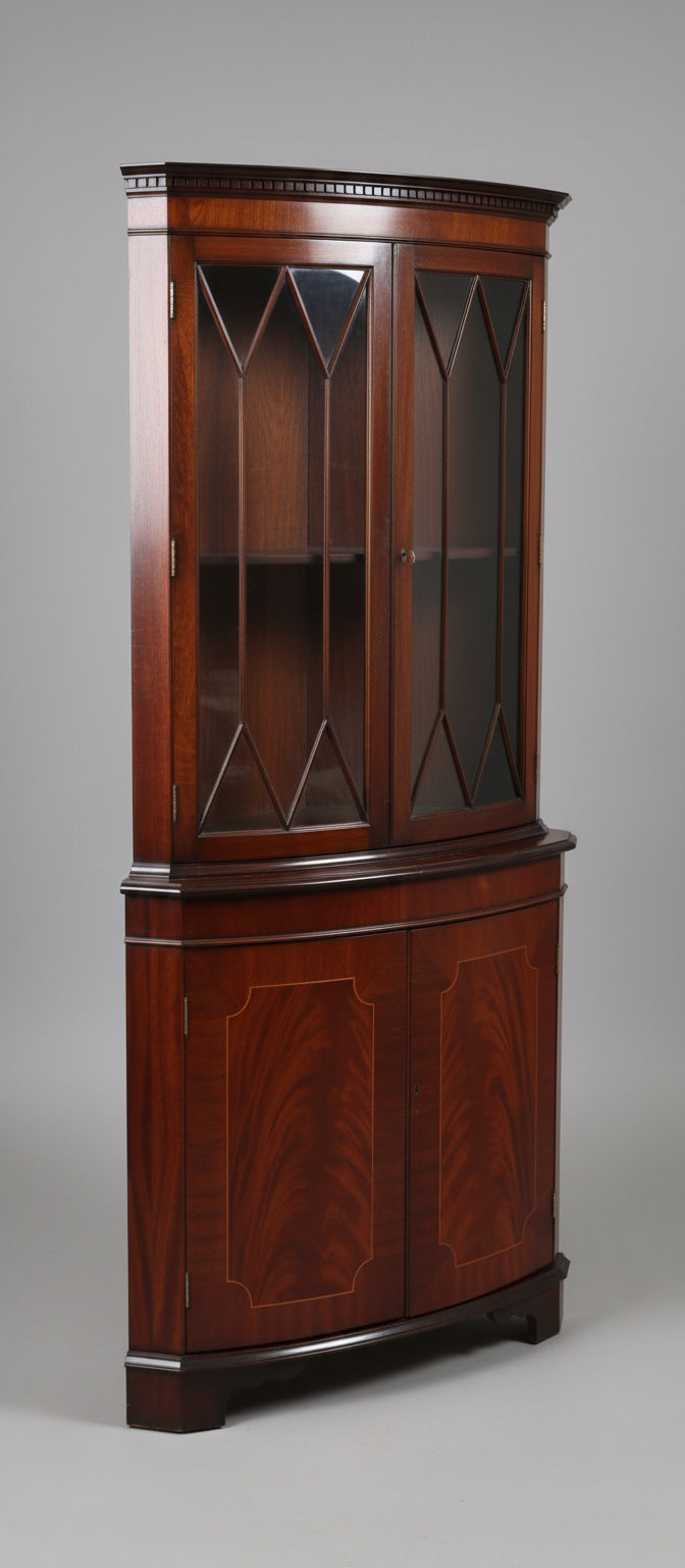 Georgian style mahogany Corner Cabinet