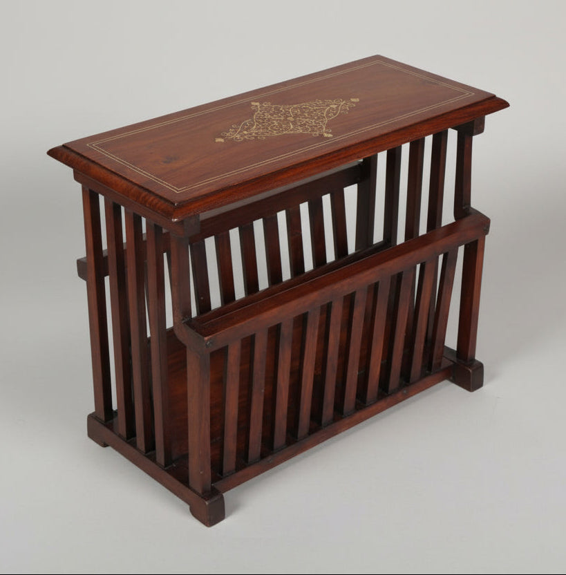 An inlaid rosewood Magazine Rack