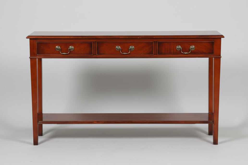 A narrow mahogany Console/Entrance Table
