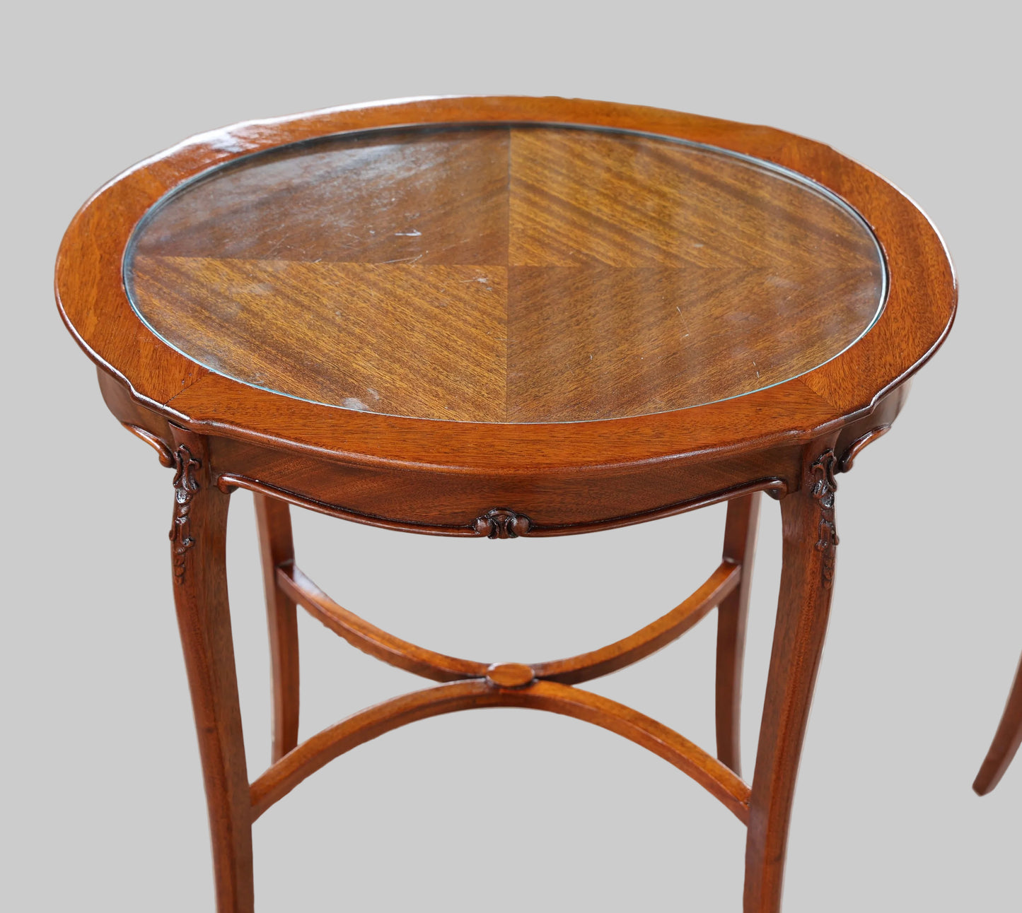 Pair of mid 20th Century Mahogany French Side Tables