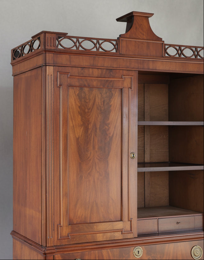 Late 18th Century Dutch Louis XVI-style Mahogany Armoire