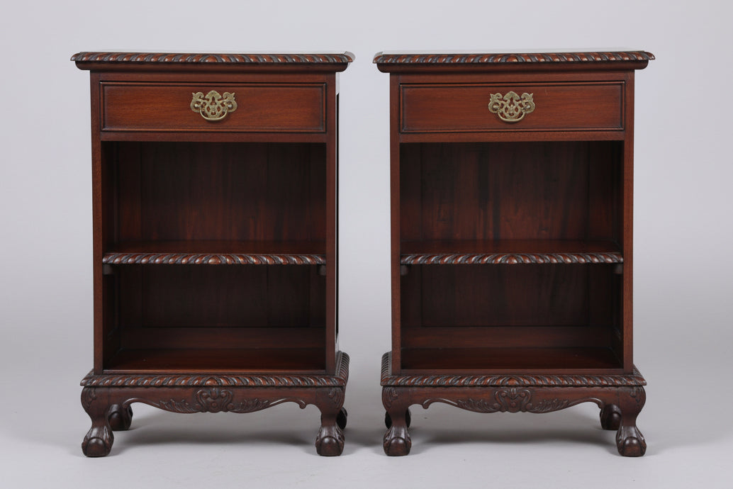 Pair of Georgian style mahogany Pedestals