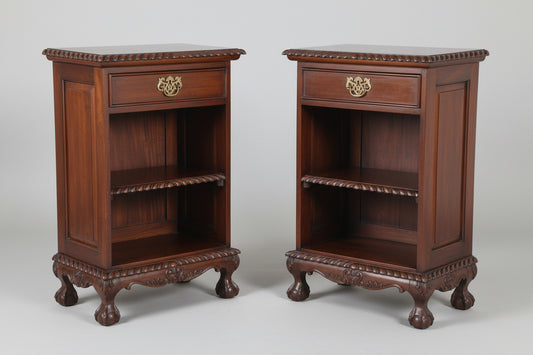Pair of Georgian style mahogany Pedestals