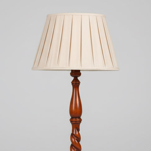 1930/40's Teak barley twist Standard Lamp