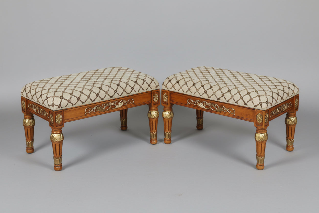 Pair of Gilded beechwood Stools