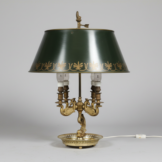 An early to mid 20th Century Bouillotte lamp