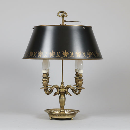 An early to mid 20th Century Bouillotte lamp