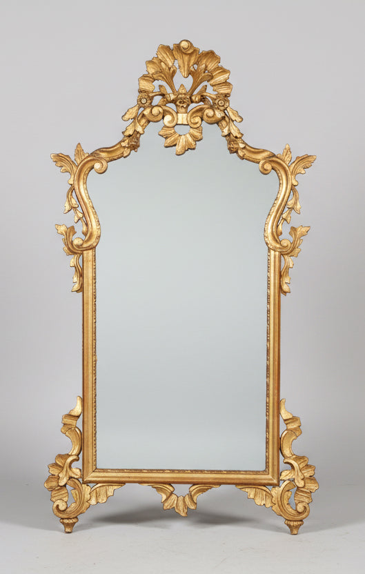 Mid 20th Century Victorian style carved Giltwood Mirror