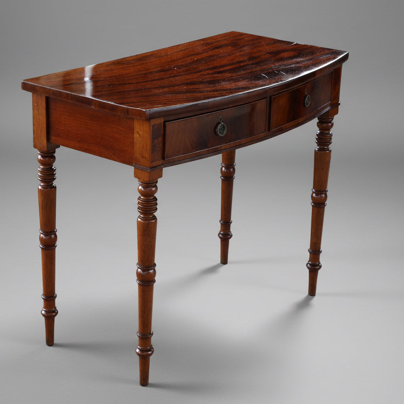 Regency mahogany two drawer Side Table