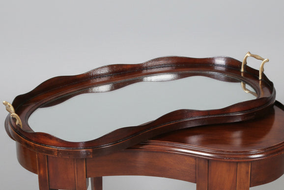 Unusual Edwardian mahogany Tray top Table