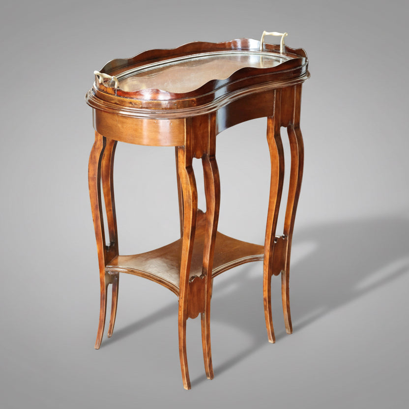 Unusual Edwardian mahogany Tray top Table