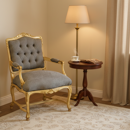 Louis XV style Bedroom Chair, mid 20th Century