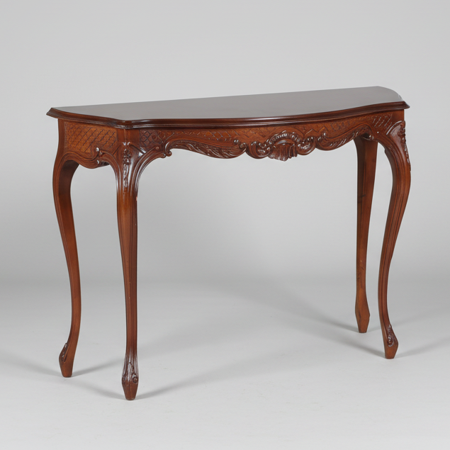 Carved mahogany Console Table, late 20th Century