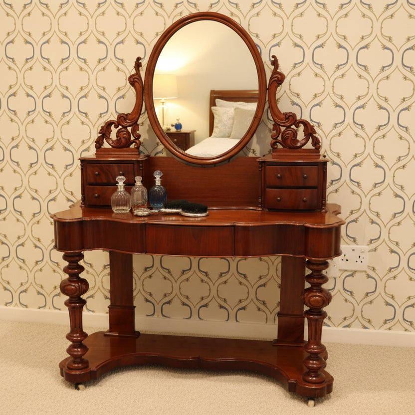 Victorian Mahogany Duchess Dressing Table, circa 1860