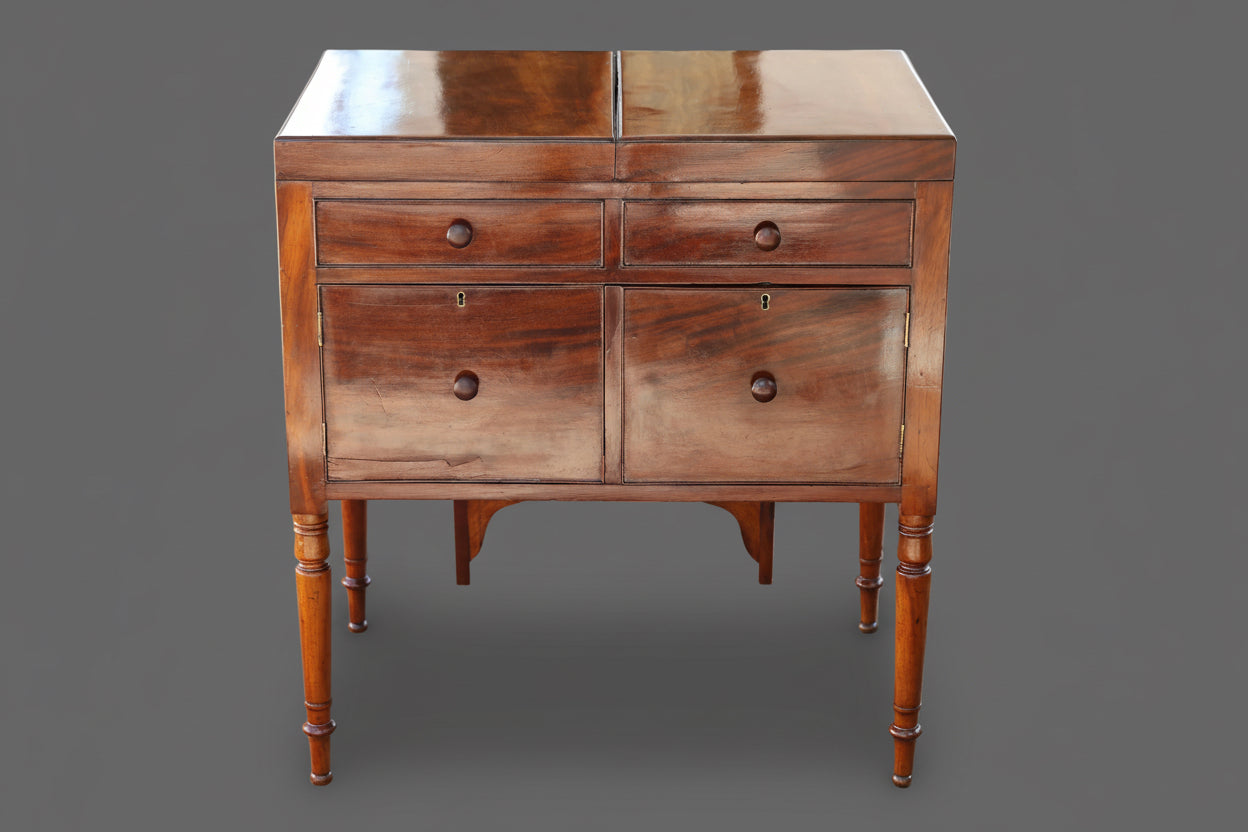 Early Victorian mahogany metamorphic Wash Stand