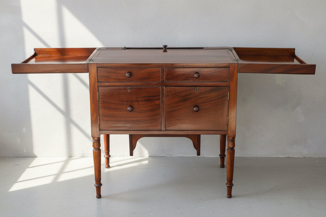 Early Victorian mahogany metamorphic Wash Stand