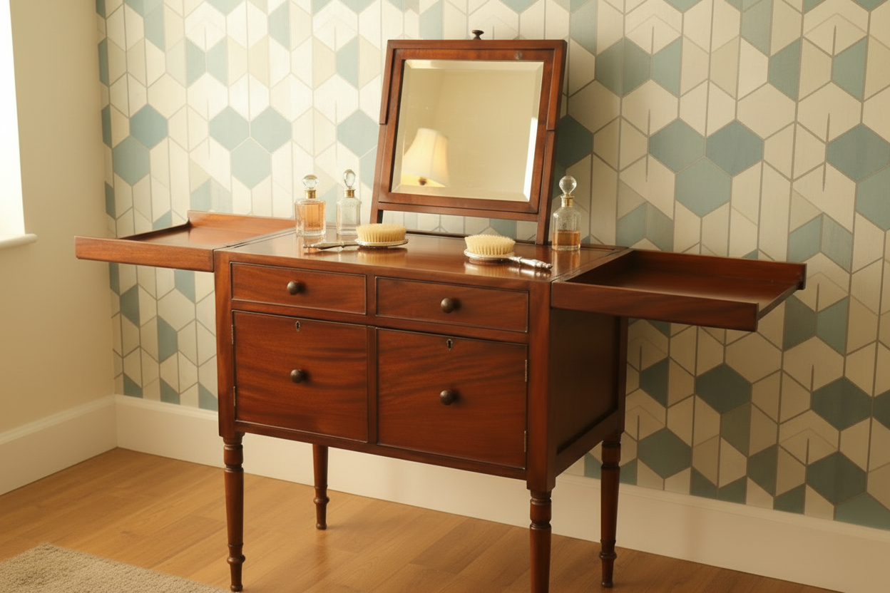 Early Victorian mahogany metamorphic Wash Stand
