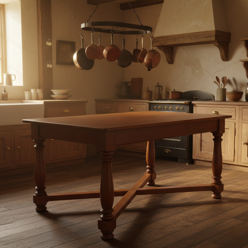 1920's Teak Kitchen Table