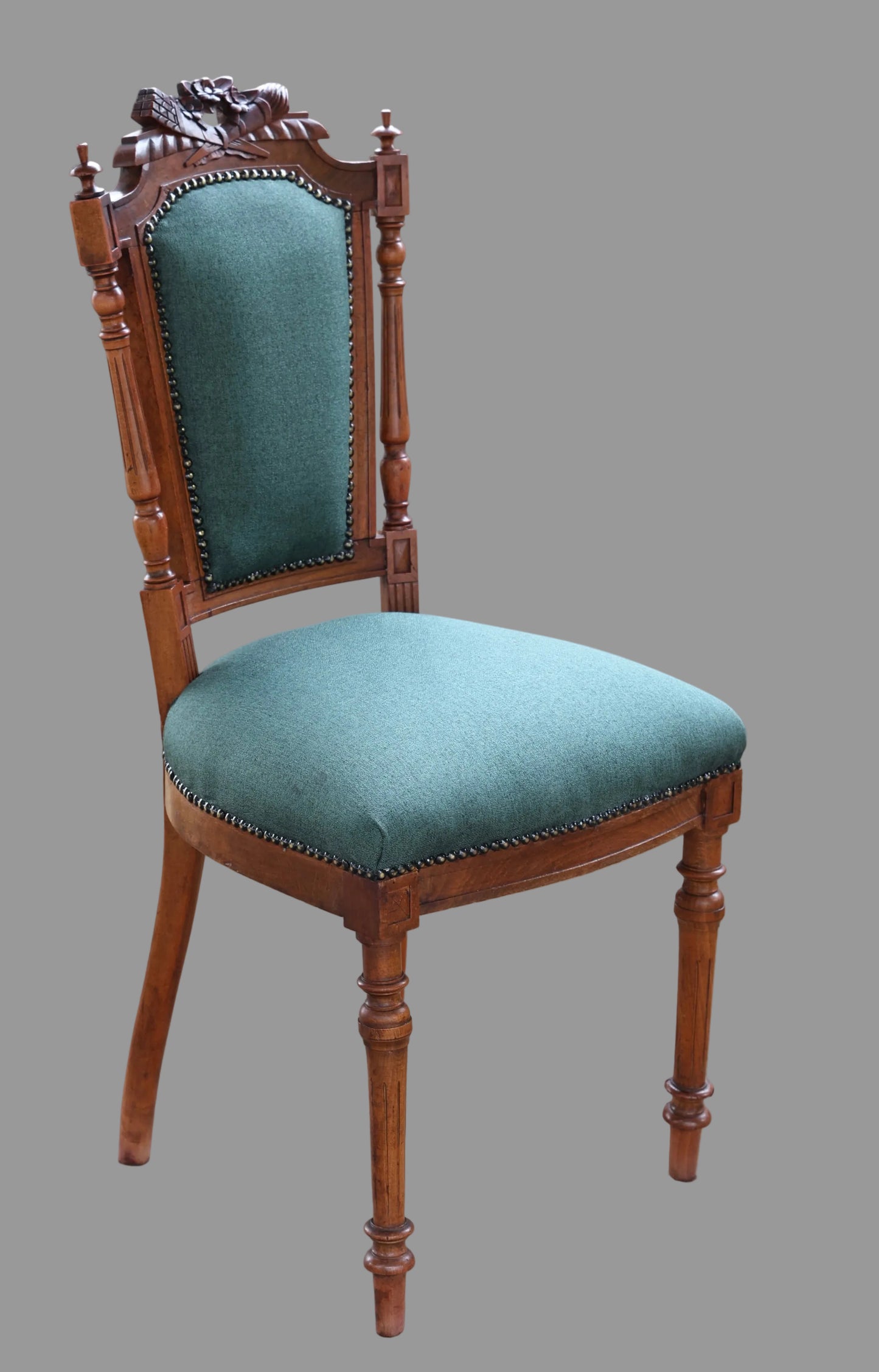 Pair of 19th Century French walnut Side Chairs