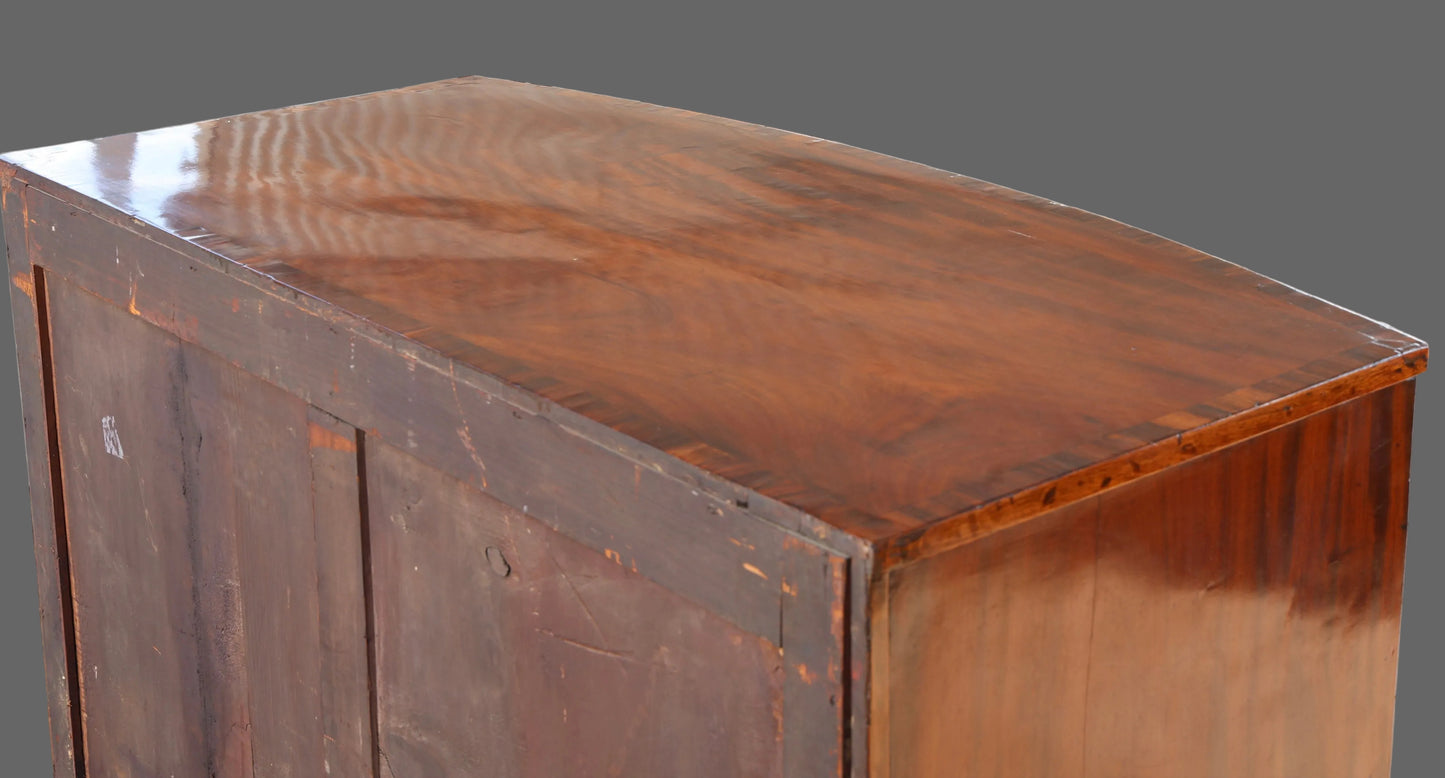 Georgian mahogany bow-front Chest of Drawers