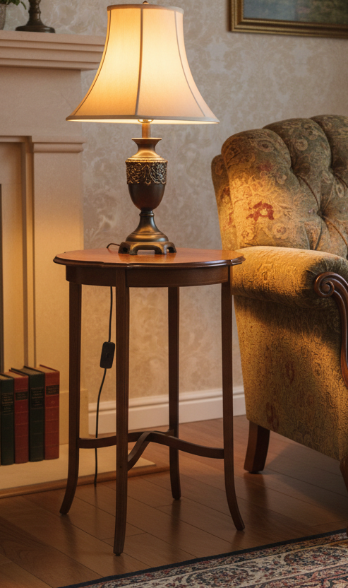 Edwardian inlaid mahogany Side Table