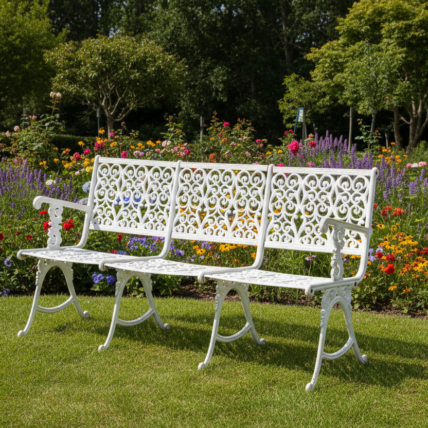 Three piece Cast aluminium Garden Suite