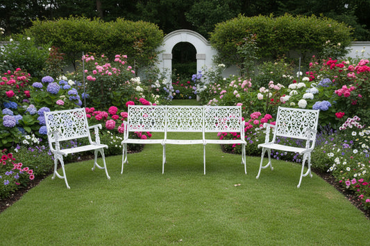 Three piece Cast aluminium Garden Suite