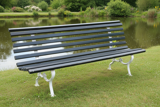 Stunning wrought iron folding Garden Bench - SOLD