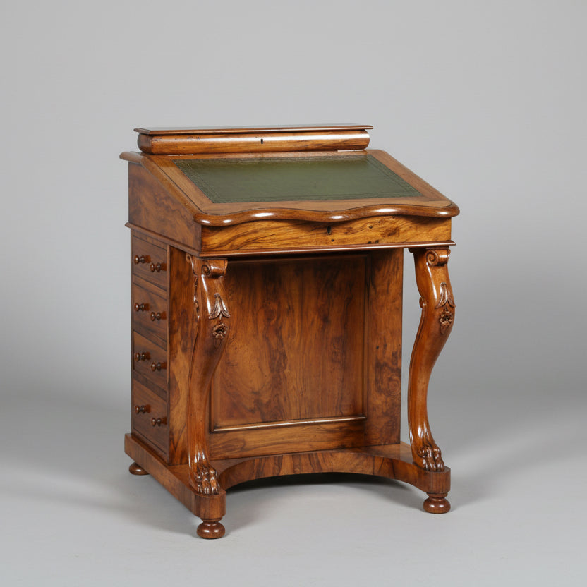 Victorian walnut Davenport