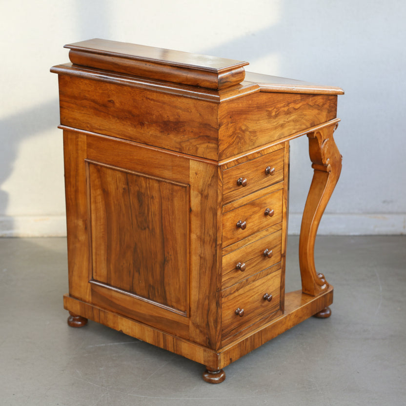 Victorian walnut Davenport