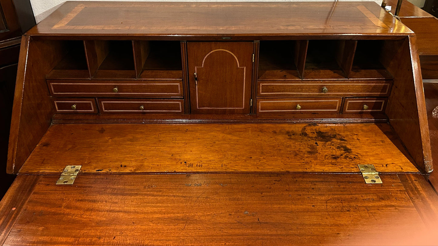 Georgian mahogany Bureau