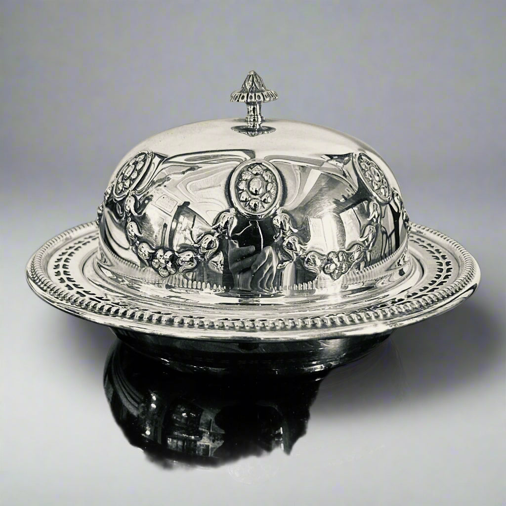 Silver Plate Butter Dish