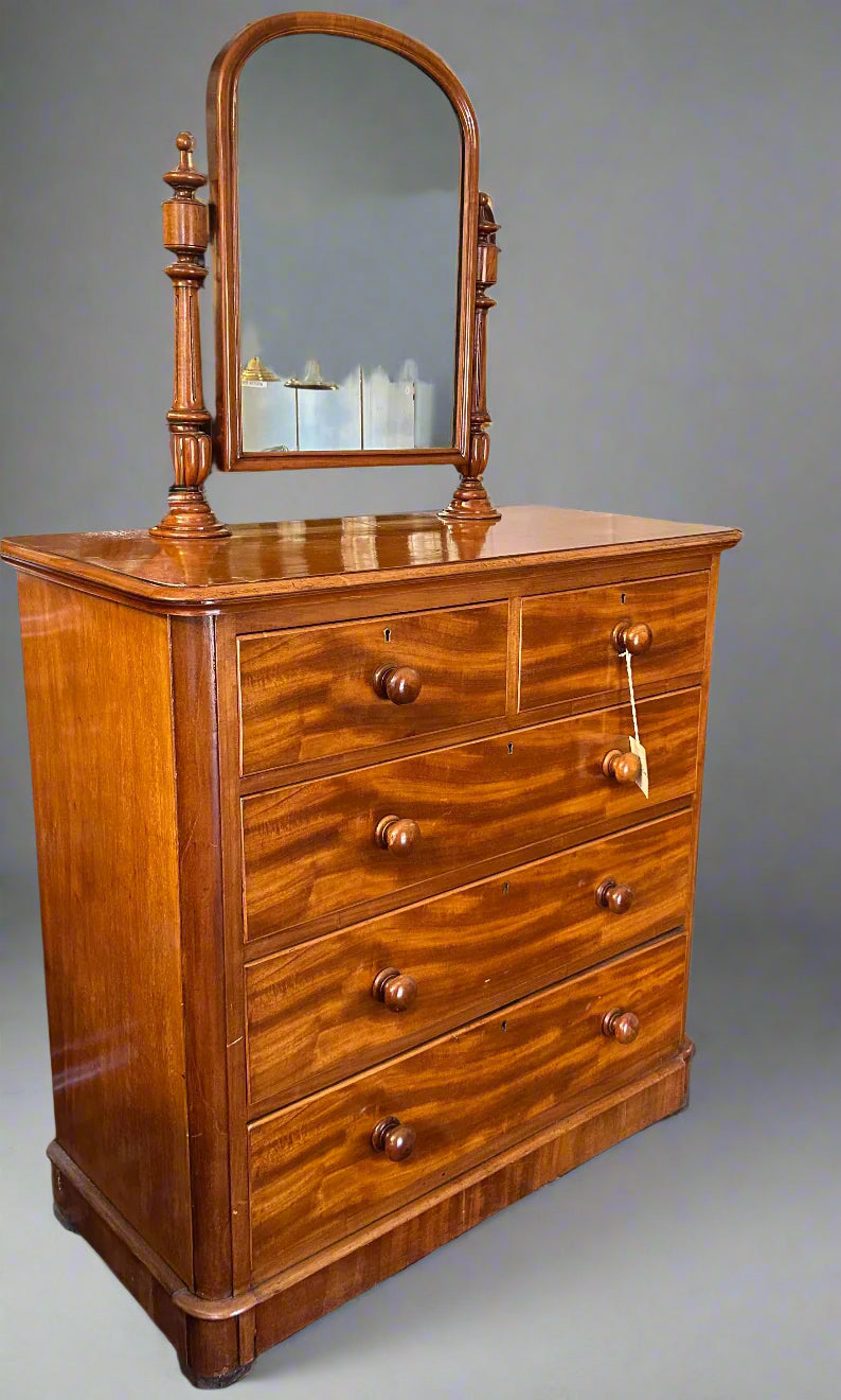 Victorian blonde mahogany Dressing Chest