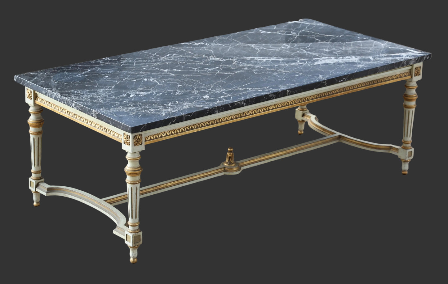 Neoclassical or Louis XVI style marble topped Coffee Table