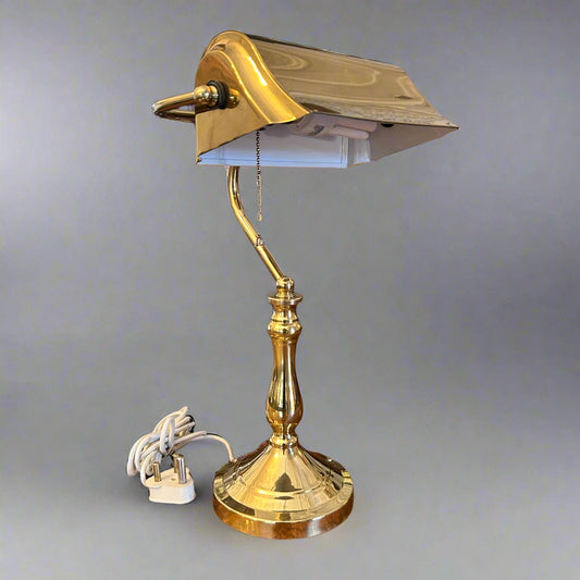 Brass Banker's Lamp