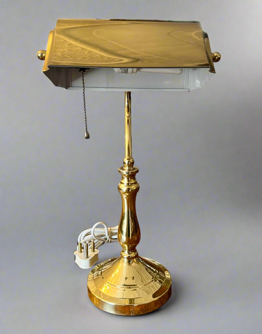 Brass Banker's Lamp