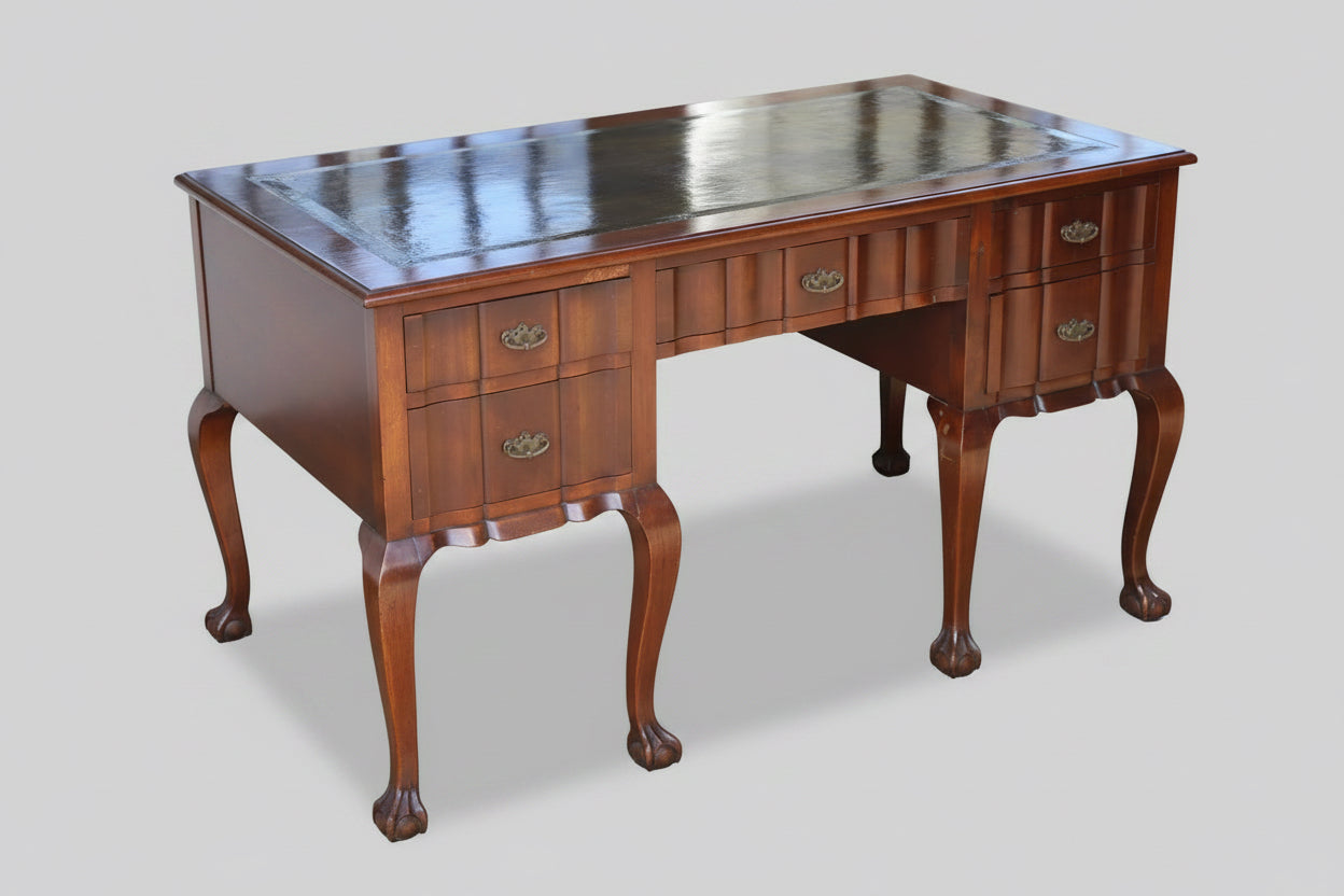 Mid 20th Century stinkwood leather topped Desk