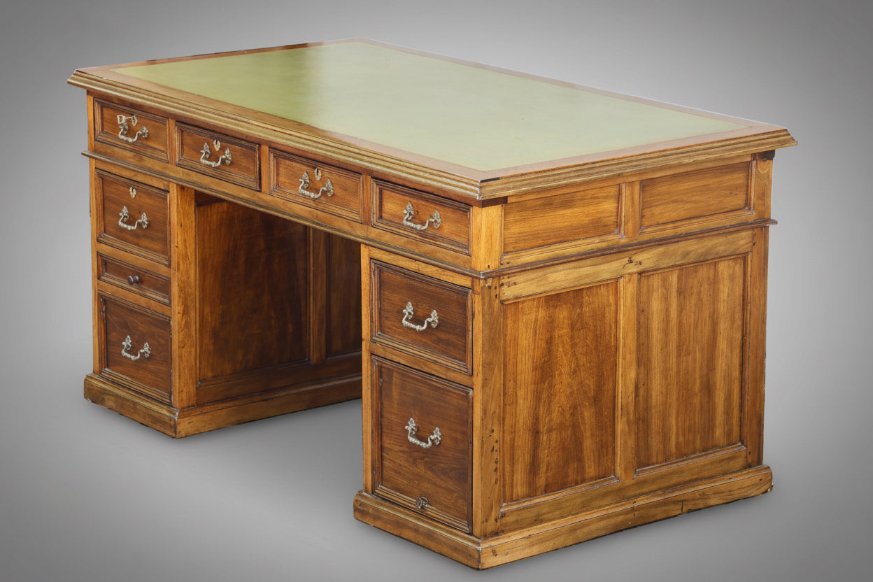 A 20th Century leather topped Desk
