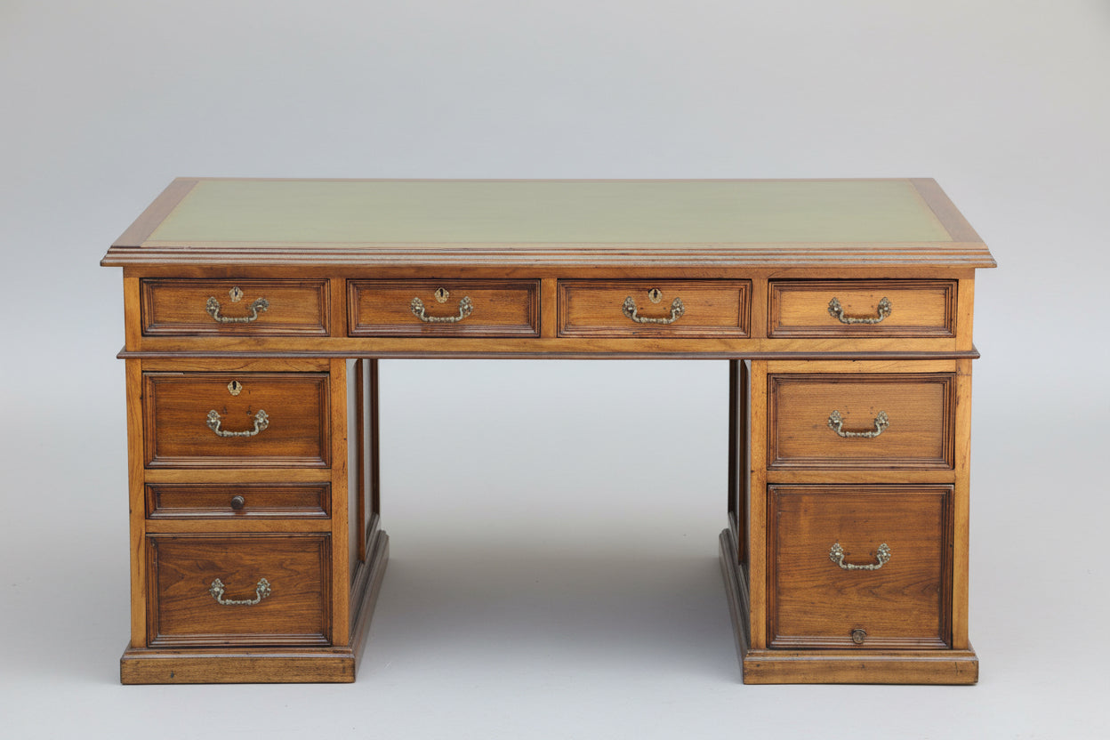 A 20th Century leather topped Desk