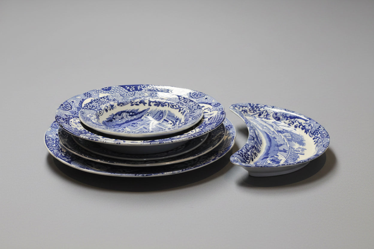 Copeland Spode Blue Italian Design 8 place setting Dinner Service
