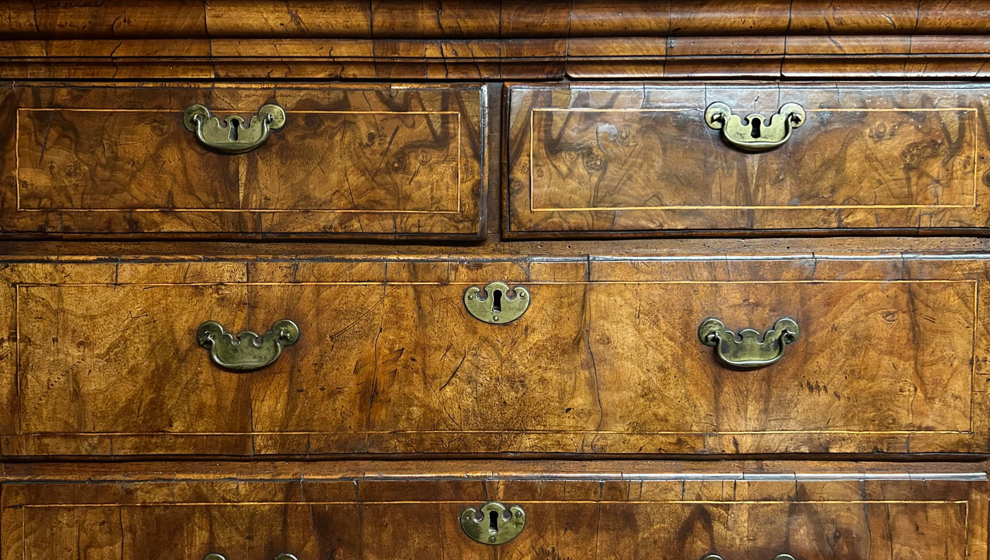 18th Century Walnut Chest on Stand