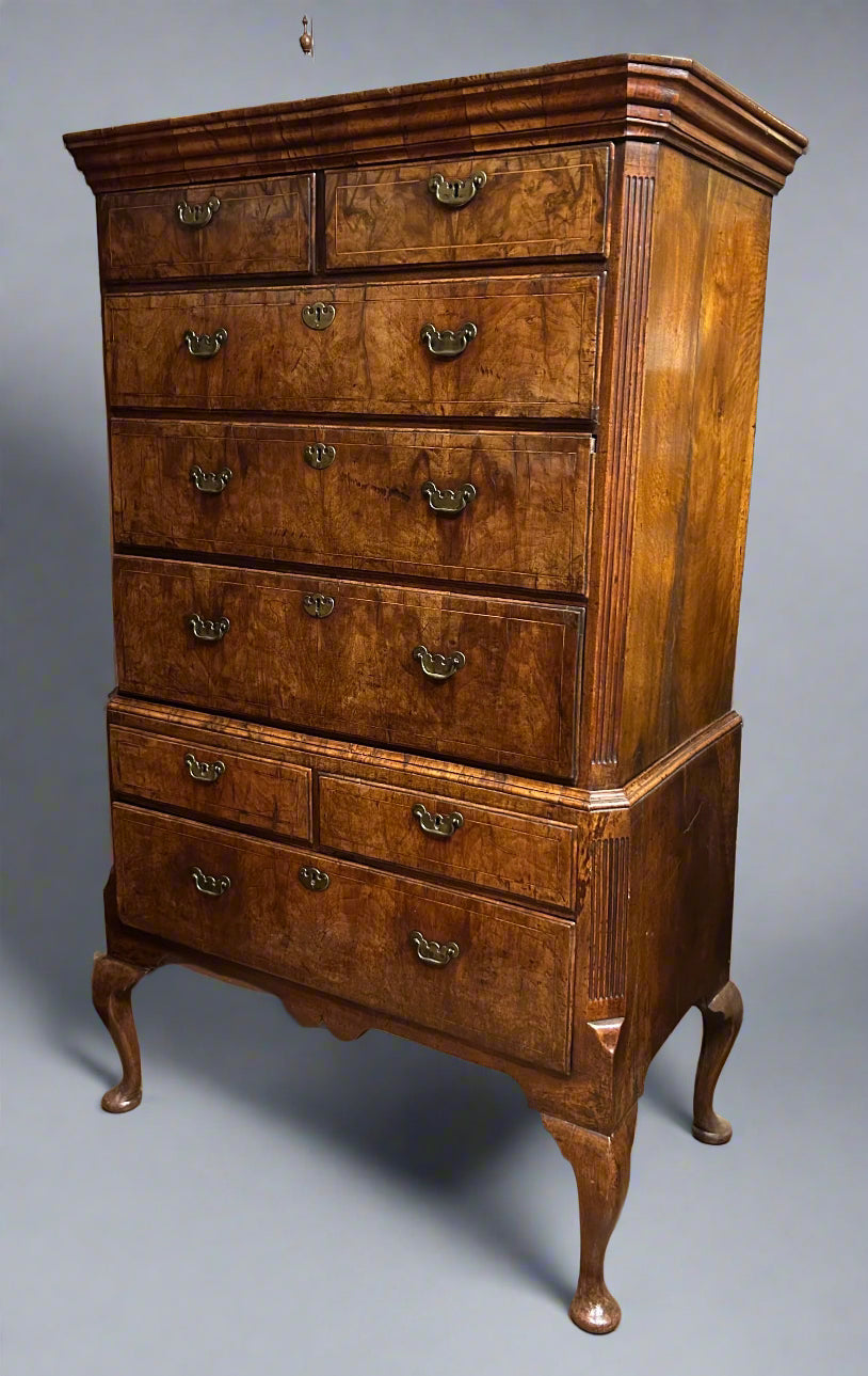 18th Century Walnut Chest on Stand