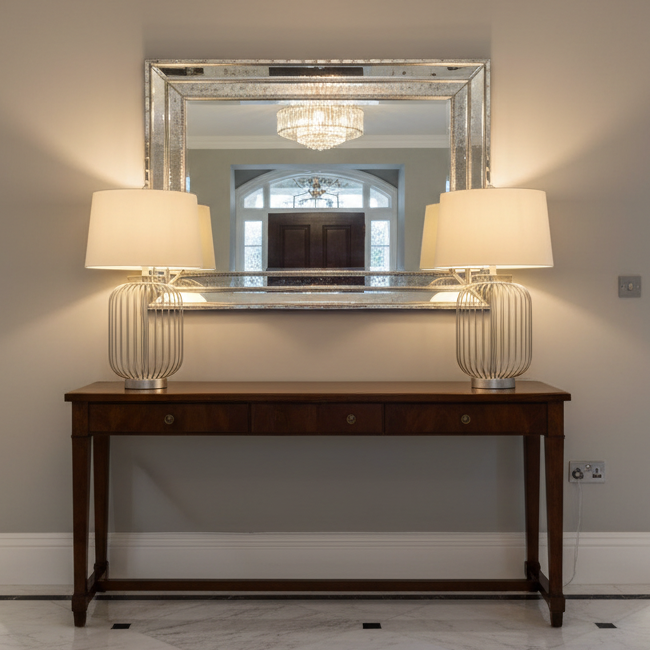 Pair of Block & Chisel Mason Lamps