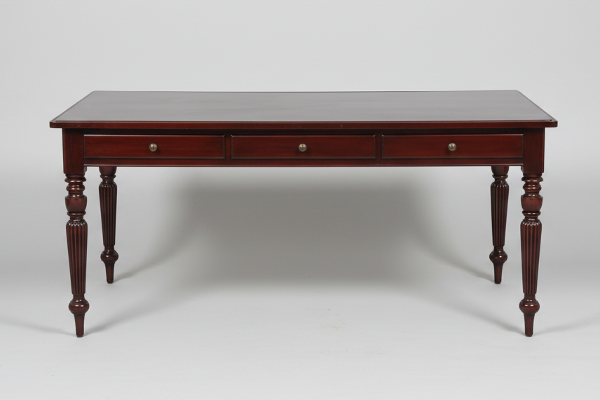 William IV style mahogany Library/Writing Table.