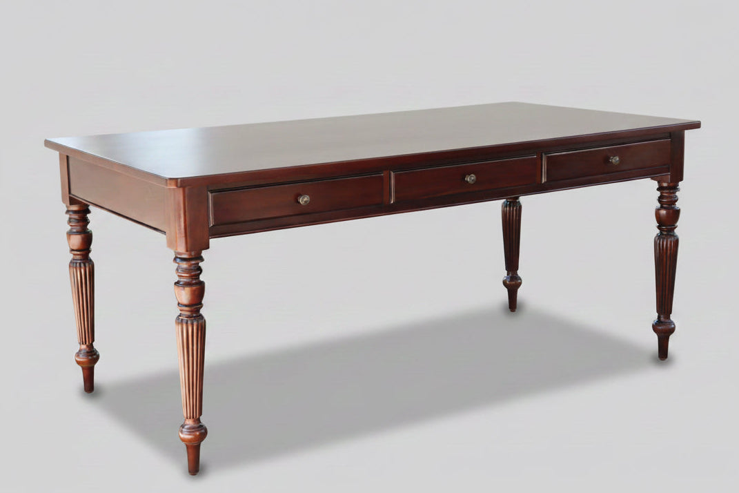 William IV style mahogany Library/Writing Table.