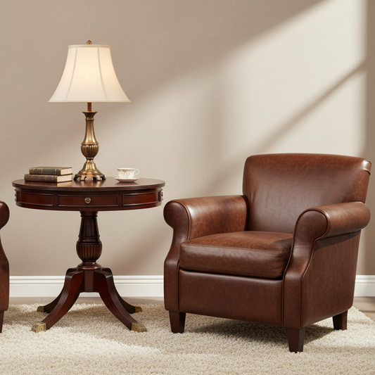 Regency style mahogany drum Table