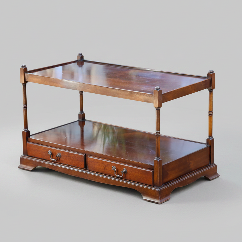 Two tier Georgian style mahogany Coffee Table -SOLD