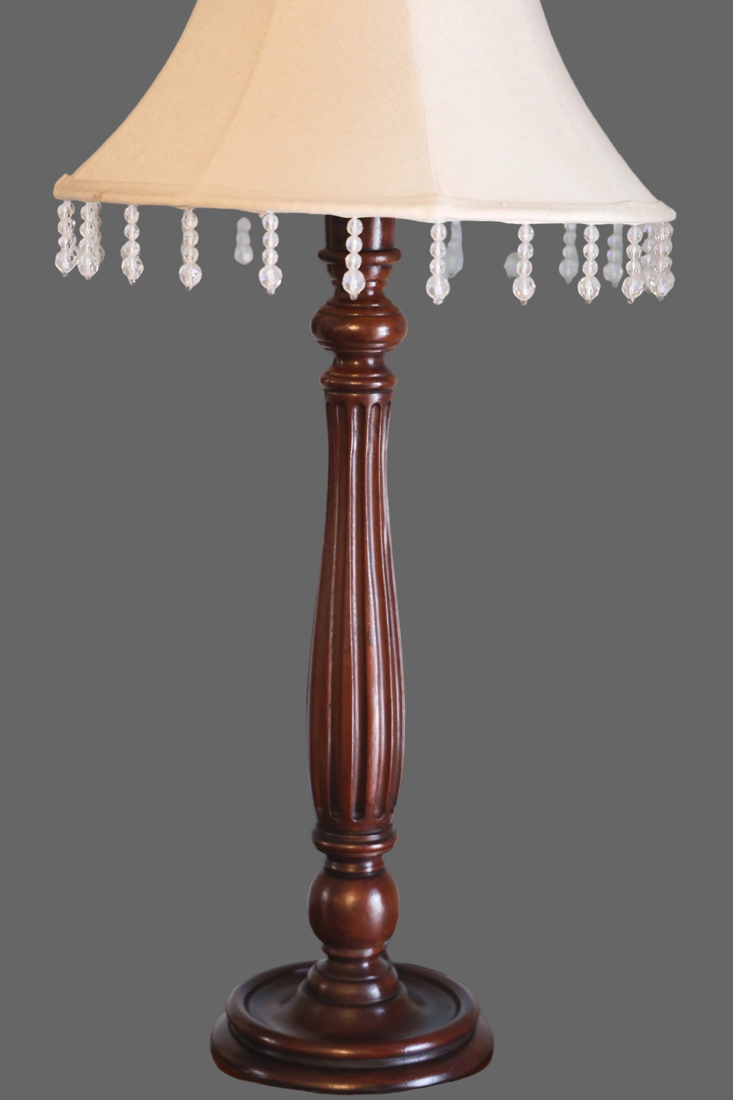 Pair of tall Table Lamps, with linen shades