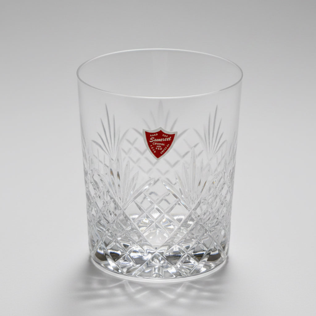 Boxed set six of Somerset lead cut crystal Whiskey Tumblers