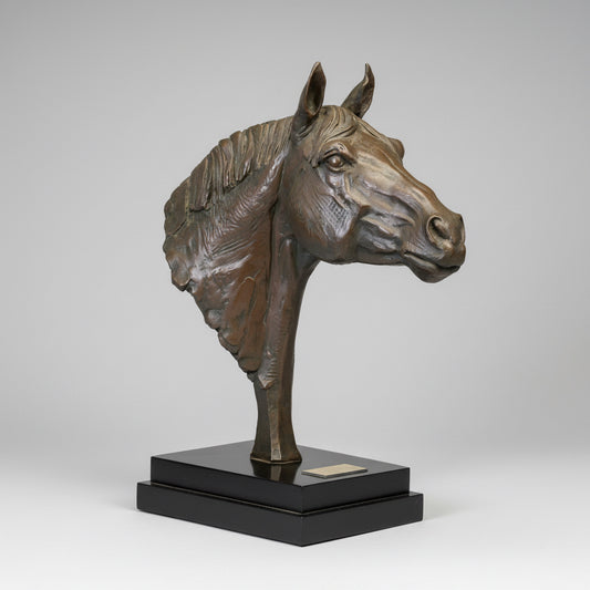 Composition Bust of a Stallion - SOLD